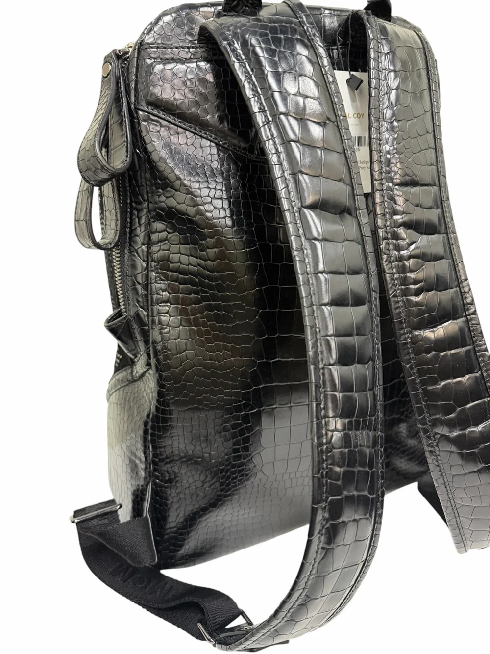 Rare MCM Black Duke Odeon Large Backpack with Gunmetal Hardware